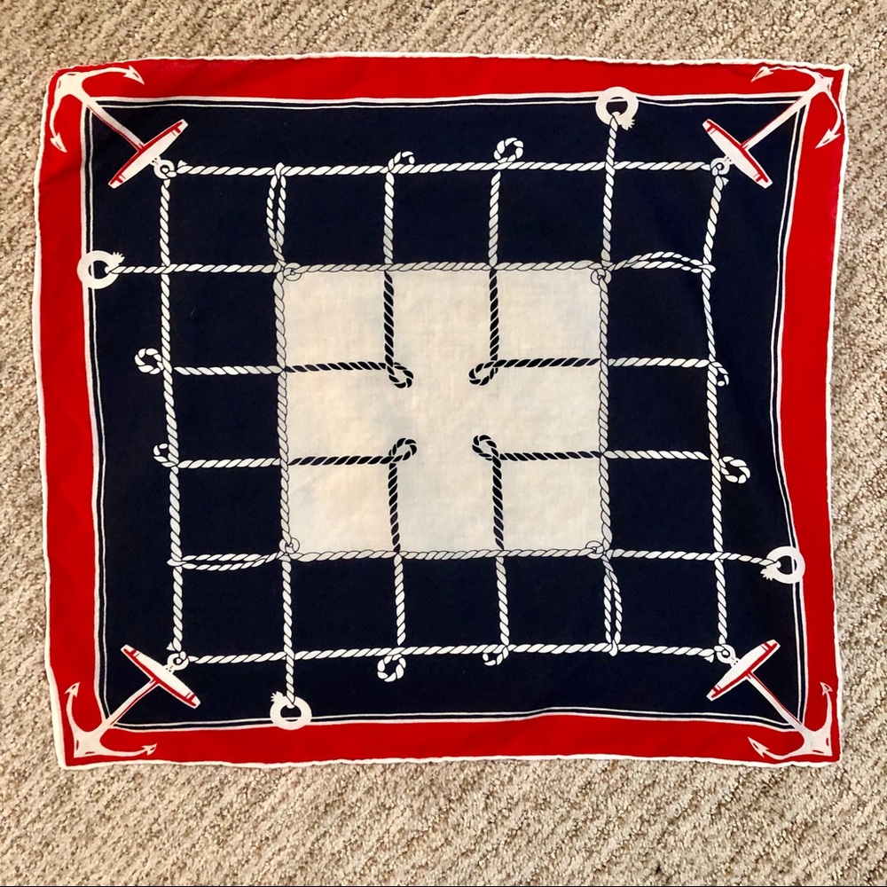 J.Crew Nautical Print Scarf